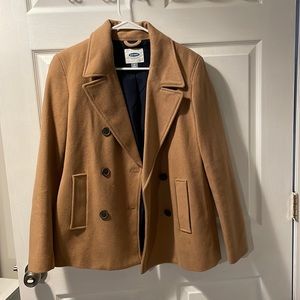 Women’s Medium Camel Short Peacoat